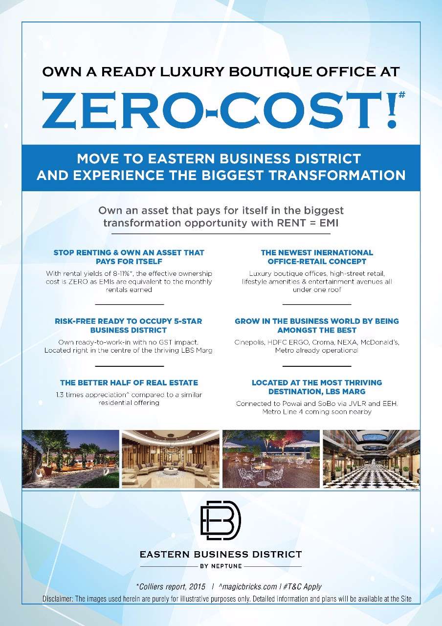 Move to Neptune Eastern Business District and experience the biggest transformation in Mumbai